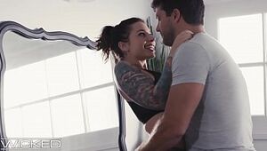 Busty, Tattooed Babe Cheats On Husband With Coworker - WickedPictures