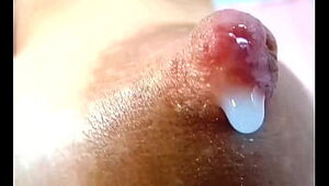 closeup masturbating nipple